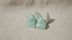 Amazonite polished crystal points, group of five, slow zoom