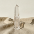 Clear Quartz Crystal Obelisk Point - Six Face Polished Gemstone Tower