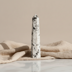 Rainbow Moonstone Crystal Obelisk Point Large - Six Face Polished Gemstone Tower