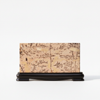 Guohua picture stone landscape on its stand, white surface